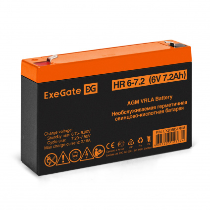  Exegate EX285651RUS  ExeGate HR 6-7.2 (6V 7.2Ah,  F1)  