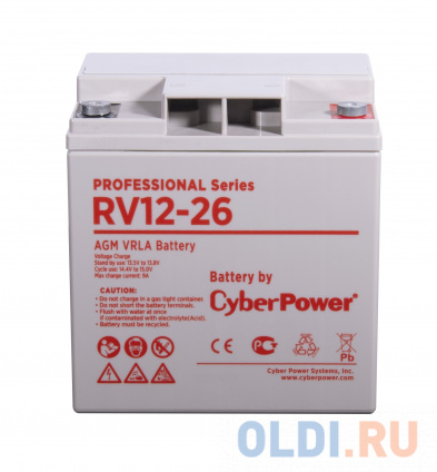  Battery CyberPower Professional series RV 12-26 / 12V 26 Ah  