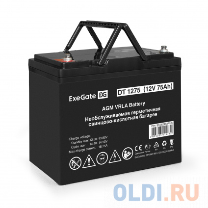 Exegate EX282983RUS   DT 1275 (12V 75Ah,   6)  