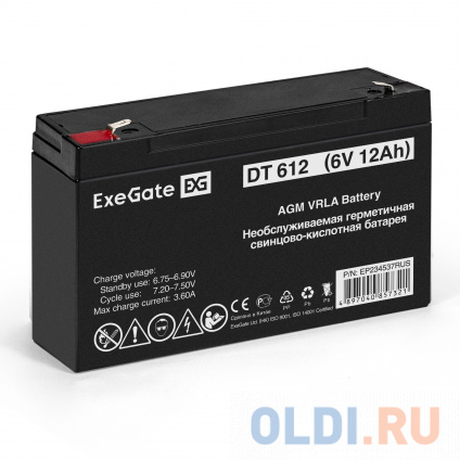    ExeGate DT 612 (6V 12Ah,  F1)  --