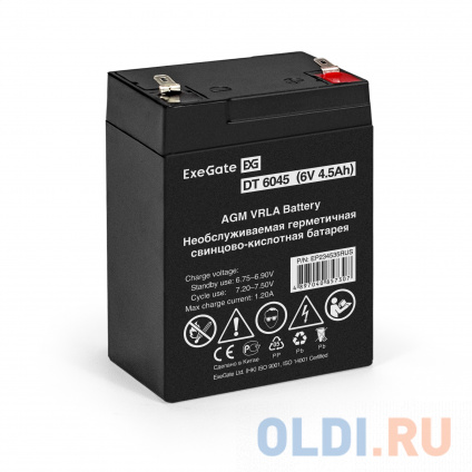    ExeGate DT 6045 (6V 4.5Ah,  F1)  