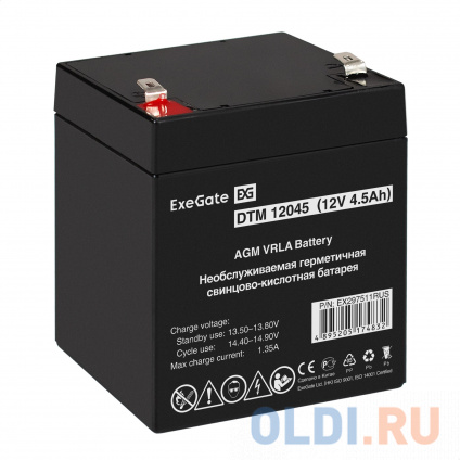    ExeGate DTM 12045 (12V 4.5Ah,  F2)  -