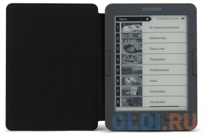    Digma X1 6&quot; E-ink HD Pearl 1024x758 Touch Screen 600MHz/4Gb/microSDHC/  -  