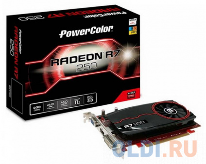   PowerColor Radeon R7 250 AXR7 250 2GBD3-DH PCI-E 2048Mb GDDR3 128 Bit Retail  