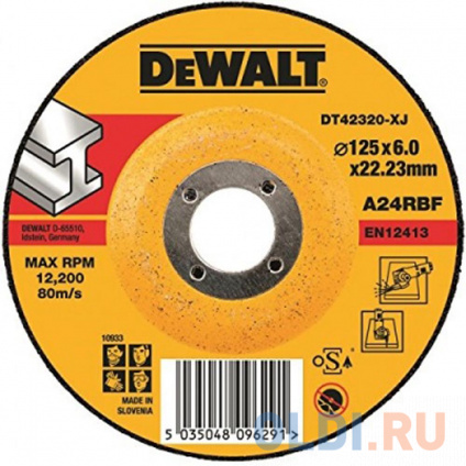 ���� ����� ��������� DEWALT DT42520Z-QZ �180�6.3�� �� ������� INDUSTRIAL ��� 27� � �������������