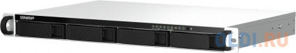  SMB QNAP TS-464eU-8G NAS 4 HDD trays, rackmount 1U, 1 PSU. 4-core Intel Celeron N5105/N5095 2.0-2.9 GHz, 8 GB RAM, 2x2.5GbE, 2xUSB 3.2 Gen 2 (10Gbps), 2xUSB 2.0, 1xHDMI, 2xM.2 PCIe Gen 3 x1 slots , W/o rail kit RAIL-B02  