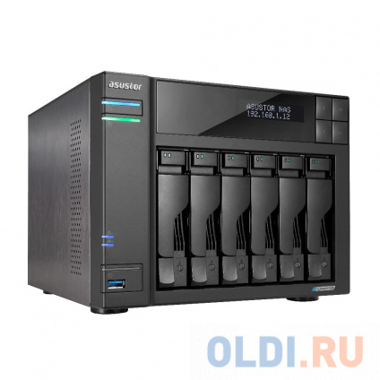  ASUSTOR AS6706T 6-Bay NAS/Media player/Intel Celeron N5105 2.0GHz up to 2.9GHz, 8GB SO-DIMM DDR4, noHDD(HDD,SSD),2xUSB3.2,HDMI ; 90IX01N1-BW3S60  