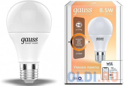    Gauss IoT Smart Home E27 8.5 806lm Wi-Fi (.:1) (1050112)   