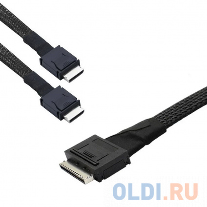   Amphenol RML80-0249/RML42-0249 Cable OcuLink SFF8611 8i to 2x SFF8611 4i, length= 80cm, OEM   
