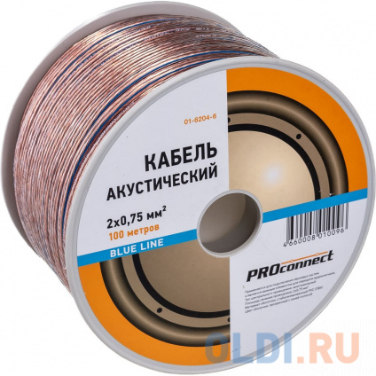  PROCONNECT  , 2x0.75 . ,  BLUELINE, 100 . 01-6204-6  -