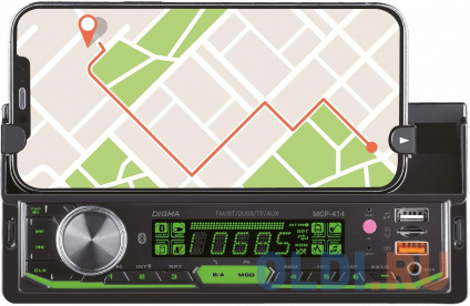   Digma MCP-414 1DIN 4x45 v5.0 USB 2.0 AUX 4 ӻ  