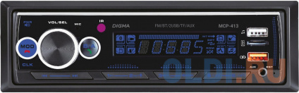   Digma MCP-413 1DIN 4x45 v5.0 USB 2.0 AUX 4 ӻ   