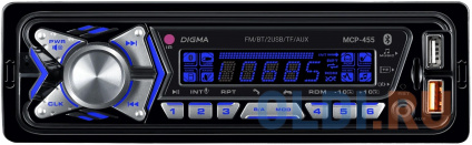   Digma MCP-455 1DIN 4x50 v5.0 USB 2.0 AUX 4 ӻ  