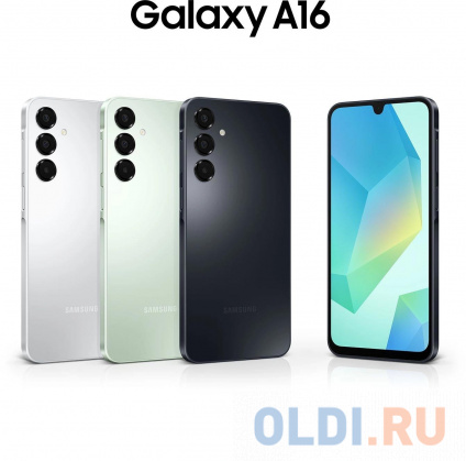   Samsung SM-A165F Galaxy A16 128Gb 4Gb   3G 4G 2Sim 6.7&quot; 1080x2340 Android 14 50Mpix 802.11 a/b/g/n/ac NFC GPS GSM900/1800 GSM1900 A-GPS microSD max1024Gb   