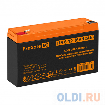    ExeGate HR 6-12 (6V 12Ah,  F2)  
