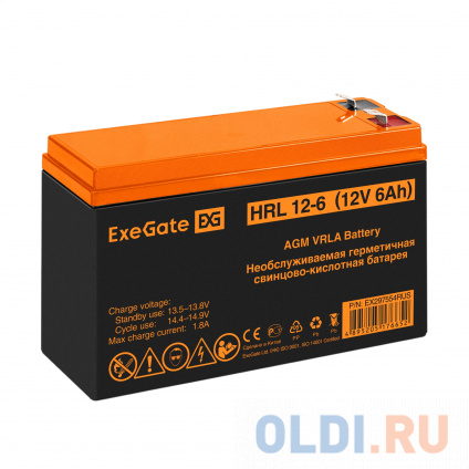    ExeGate HRL 12-6 (12V 6Ah 1224W,  F2)  