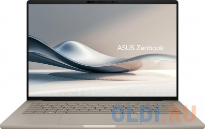   Asus Zenbook 14 UX3407QA-QD197W Snapdragon X X1-26-100 16Gb SSD512Gb Qualcomm Adreno 14&quot; OLED WUXGA (1920x1200) Windows 11 Home beige WiFi BT Cam (90NB1501-M00850)   