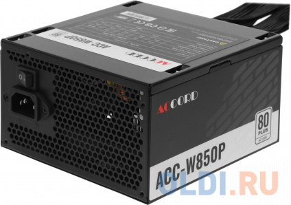    Accord ATX 850W ACC-W850P 80+ white (20+4pin) 120mm fan 6xSATA RTL  -