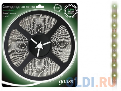    GAUSS 312000605 LED 2835/60-SMD 4.8W 12V DC   5  