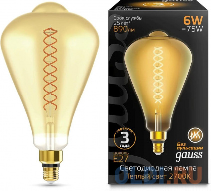   . Gauss Filament Vintage 6 .:E27  220B 2700K .... (.:1) (157802118)  