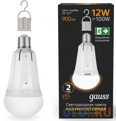   Gauss 102002112 12 .:E27  220B 3000K .... (.:1)   