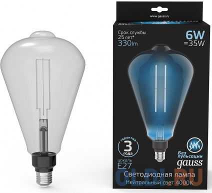   . Gauss Filament Vintage 6 .:E27  220B 4000K .... (.:1) (157802205)  