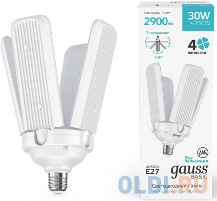    Gauss Basic 11732232 30 .:E27  220B 4000K .... (.:1)  
