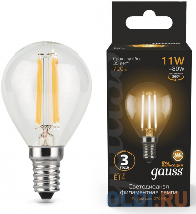    Gauss Filament 11 .:E14  220B 2700K .... (.:10) (105801111)   