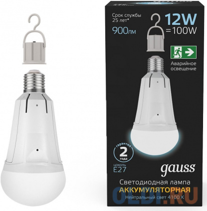    Gauss 102002212 12 .:E27  220B 4100K .... (.:1)  