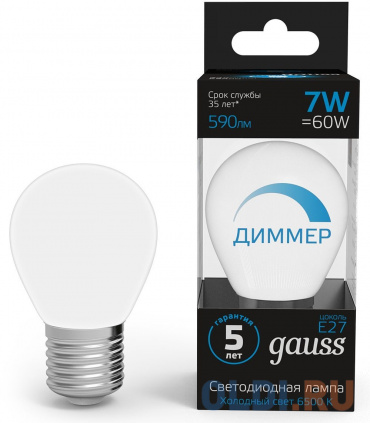    Gauss 105102307-D 7 .:E27  150B 6500K .... (.:1)  