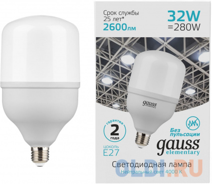    Gauss Elementary T100 32 .:E27 . 220B 6500K .... (.:1) (63233)  