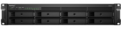  Synology Rack 2U, QC2.2GHzCPU/4GbDDR4(upto32)/RAID0,1,5,6,10/upto 8 hot plug HDDs SATA(3,5'or2,5')(upto 12 with RX418)/2xUSB3.2/1eSATA/iSCSI/4xGbE(+1Expslot)/2xIPcam(upto 40)/2xPS/norail  --