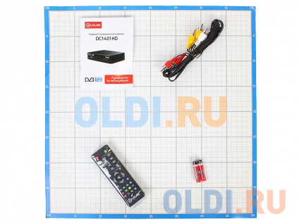 Ресивер DVB-T2 D-Color DC1401HD цвет чёрный