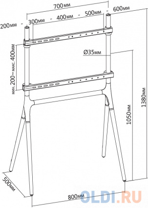     Cactus CS-ST1247WTBCH / 49&quot;-70&quot; .40   -