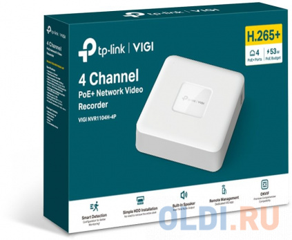   TP-Link NVR VIGI NVR1104H-4P  
