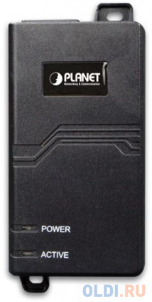  Single Port 10/100/1000Mbps Ultra POE Injector (60 Watts) - w/internal power, 802.3at PoE compatible  --