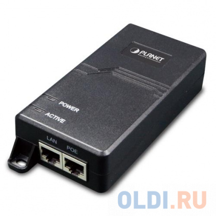   PLANET POE-173 Single Port 10/100/1000Mbps Ultra POE Injector (60 Watts) - w/internal power  