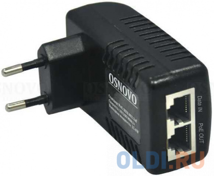   POE OSNOVO Midspan-1/151GA Gigabit Ethernet  1 ,  PoE -  15.4W  