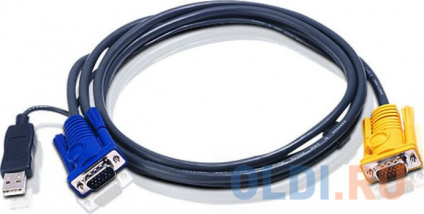  , ++ USB, SPHD15= HD DB15+USB A-, Male-2xMale, 8+4 , , 3 ., , (  KVM PS/2) (2L-5203UP)  