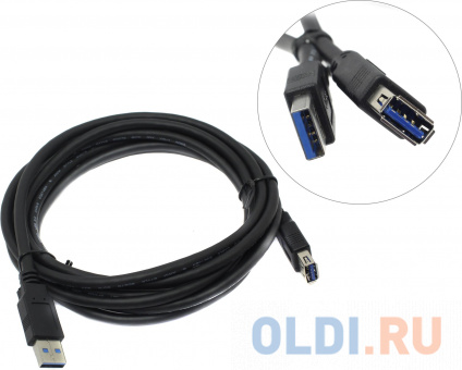  Exegate EX284933RUS  USB 3.0 ExeGate EX-CC-USB3-AMAF-3.0 (Am/Af, 3)  