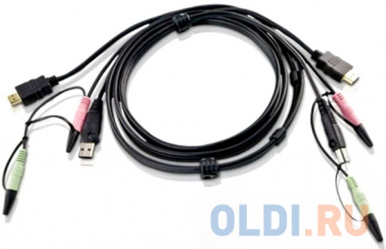  Custom USB 2.0 HDMI KVM Cable L:1.8m  