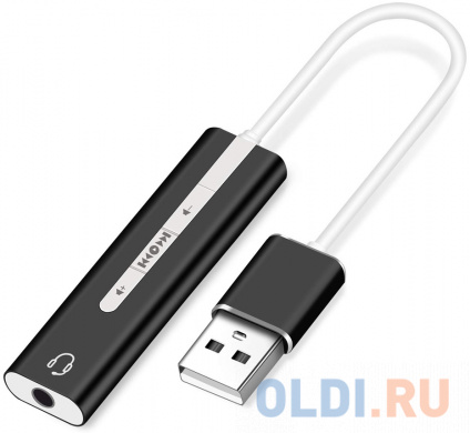  ORIENT AU-04PLB,  USB to Audio ( ), jack 3.5 mm (4-pole)       USB, :  +/-, ///; Windows/Linux/MAC OS  -