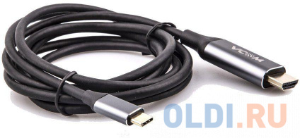  - USB 3.1 Type-Cm --&gt; HDMI A(m) 4K@60Hz, 1.8m ,Aluminium Shell,VCOM &lt;CU423MC-1.8M&gt;  