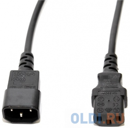  5bites   PC105-10A IEC-320-C13 / IEC-320-C14 / 220V / 3G*0.50MM / 1M  