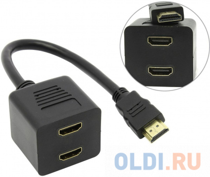   HDMI (M)-2xHDMI (F) Espada EHDMIM2xHDMIF25  