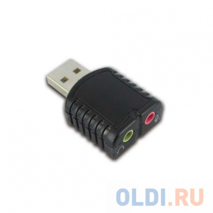    FG-UAU02D-1AB-BU01 Tiny USB Stereo Sound Adapter (24bit 96kHz), SSS1700 black case, Bulk packing  