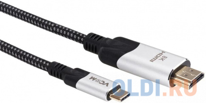  - USB 3.1 Type-Cm --&gt; HDMI A(m) 8K@30Hz, 1.8m ,Alumi Shell,VCOM &lt;CU423MCV-1.8M&gt;  