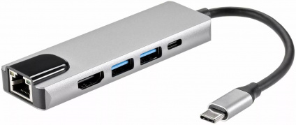   USB 3.1 Type-Cm -&gt;HDMI A(m) 4K@30Hz, RJ45, 2XUSB3.0, PD, iOpen &lt;ACU435M&gt;  