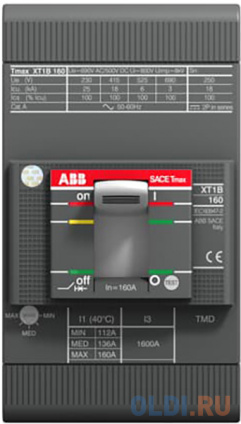  ABB 1SDA066806R1   XT1B 160 TMD 80-800 3p F F  