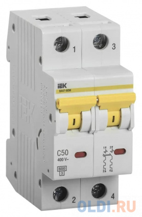   IEK MVA31-2-050-C 50A  C 6kA 2 400 2  (.:1)  -